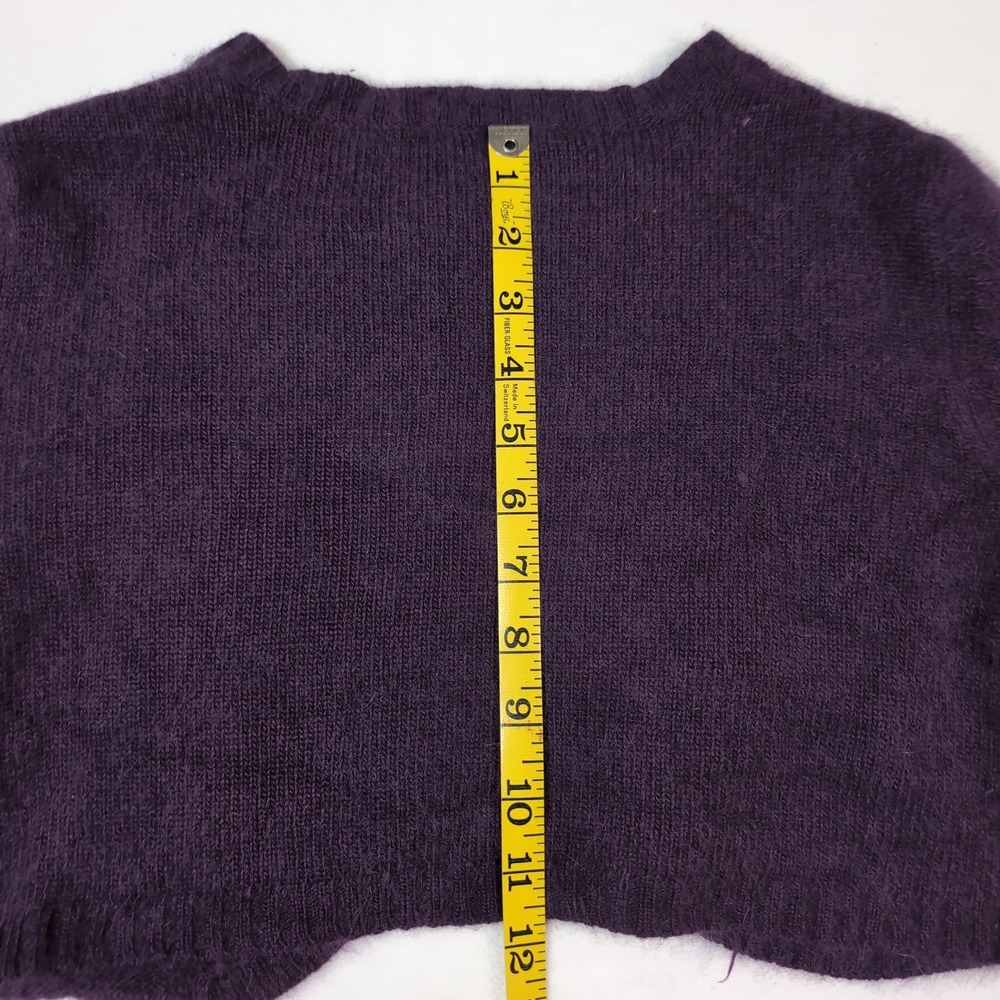 Spiegel Purple Angora Lambswool Shrug Cardigan M Soft Coquette Balletcore‎ Crop - Picture 10 of 10